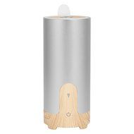 BEW Aroma Diffuser and Purifier with Car Charger and USB Cable for Car Office Home (Cylinder,40ML, Silver) N12