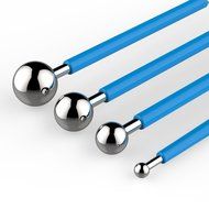BUTEFO 4pcs Metal Ball Fondant Cake Decorating Sculpting Tools Sugar Craft Gumpaste Flower Modelling Mold Stainless...