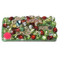 Spritech(TM) Clear Hard Bling Phone Case for LG G Stylo 2 LS775/LG Stylus 2 K520,Handmade Gold Crystal Flower... N39