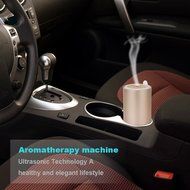 BEW Aroma Diffuser and Purifier with Car Charger and USB Cable for Car Office Home (Cylinder,40ML, Silver) N14