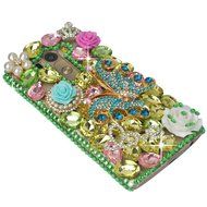 Spritech(TM) Clear Hard Bling Phone Case for LG G Stylo 2 LS775/LG Stylus 2 K520,Handmade Gold Crystal Flower... N41