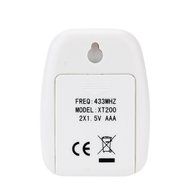 HENSE Digitial LED Indoor Outdoor Wireless Seperable Thermomter HT28(white) N4