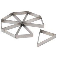 MATFER Triangular Tart Molds 8pcs