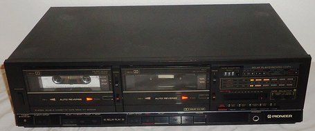 Pioneer Stereo Dual Cassette Tape Deck CT-1280WR - Auto Reverse - Japan 1986
