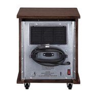 VonHaus Wood Electric 4 Element Infrared Fan Heater with Wheels N5