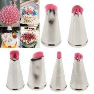 Set of 6pcs Russian Flower Stainless Steel Icing Piping Nozzle Tip Cake Tool N2