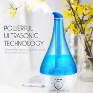 HOMETEK Ultrasonic Humidifier with 2.2 Liter Water Tank 360 Degree Rotatable Nozzle, Swan Shape Blue N7
