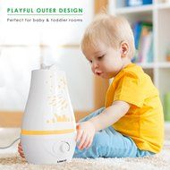 LINKYO Cool Mist Ultrasonic Humidifier - Whisper Quiet with Playful Outer Design for Baby Room, 2L