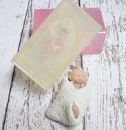 Silicone Mold for Baby "Bambino" Handmade Supply 2 Inch