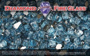 Cobalt Dark Blue Reflective Nugget Diamond Fire Glass 1 Pound Bag