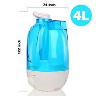 4L Waterless Ultrasonic Nursery Cool Mist Humidifier for Home Office and Baby Room ,Aroma Essential Oil Diffuser N4