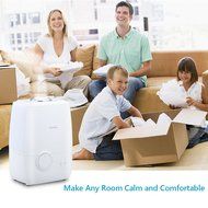 URPOWER Ultrasonic Cool Mist Humidifier, Advanced Whisper-quiet Operation Humidifier Waterless Auto Shut-off Air... N5
