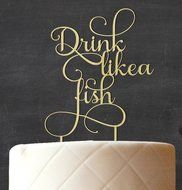 &quot;50 Fabulous&quot; Custom Wedding Anniversary, Birthday Cake Topper Personalized Rustic Woodn Cake Topper 7&quot;-8&quot; Inches... N3