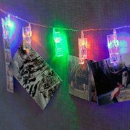 Spritech(TM) 1M/3.28 Feet LED Photo Clip String Lights 10 Photo Clips Warm White Battery Powered LED Light for... N8