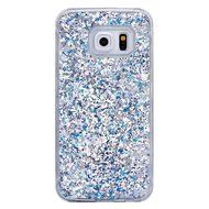 Galaxy S6 Edge Case,Galaxy S6 Edge Liquid Cover,PHEZEN Christmas Tree Santa Claus Design Cool Quicksand Moving... N20