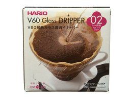 Hario V60 Glass Dripper, Measuring Spoon &amp; 100 Filters All Sold Together