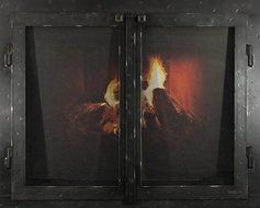 Iron Mountain Fireplace Mesh Door