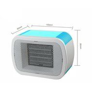 Rubility Multi-functional Warmer Mini Heater Household Office Desktop Electric Heater PTC Mini Fan Warmer (Pink) N12