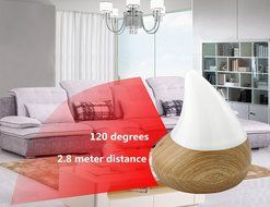 Topc Infrared Induction,Waterless Auto Shut-off,Wood Grain Aromatherapy Essential Oil Diffuser Portable USB Ultrasonic... N4