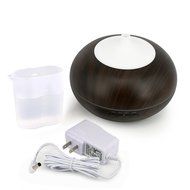 300ml Wood Grain Aroma Essential Oil Diffuser By Safiaz, Ultrasonic Cool Mist Whisper-quite Humidifier with Color... N3