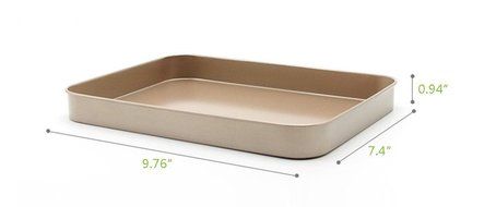 Bestwoohome Nonstick Bakeware Cake Baking/Roasting Pans for Kitchen (9 x 7 Inches) N3