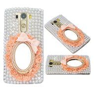 Spritech(TM) Clear Hard Bling Phone Case for LG G Stylo 2 LS775/LG Stylus 2 K520,Handmade Gold Crystal Flower... N59