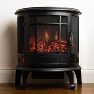 Gracelove Free Standing Electric 1500W Fireplace Heater Fire Flame Stove Wood Adjustable N8