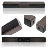 Wooden Mini TV Soundbar, LONPOO 800B 20W Bluetooth Sound bar Subwoofer with Touch Pannel USB AUX(Black) N2