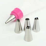 Genenic Tips Sugar Craft Cupcake Icing Piping Nozzles Decorating Tool Set Pastry Bag