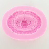 Vintage Teapot Cameo Silicone Cake Decorating Mold, Sugarcraft Fondant Gunpaste Cake Decoration Cupcake Topper... N2