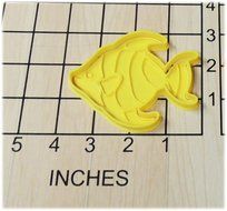 Tropical Fish Shaped Fondant Cookie Cutter and Stamp #1145
