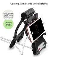 Zuoao Personal Fan Portable Mini usb Desk Rechargeable Fan with Phone Stand &amp; Tablet Holder, 3-Speed, for Home... N4