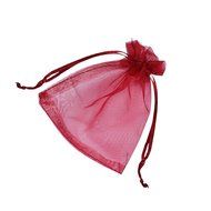 Candy Small Bag DZT1968&reg; 100pcs Organza Wedding Party Decoration Gift Candy Sheer Bags Pouches (Red) N4