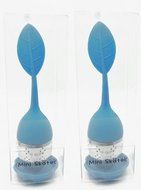 Mini Skater 2 PCS Tea Infuser Leaf Strainer Handle with Steel Ball Silicone Leaf Lid (Rose)