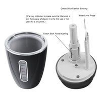 Discountedtous Mini 180ML Travel and Car USB Air Humidifier Vehicle Mounted Humidifier for Car/Office/Home (Black) N6