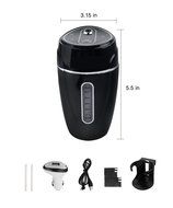 Discountedtous Mini 180ML Travel and Car USB Air Humidifier Vehicle Mounted Humidifier for Car/Office/Home (Black) N7