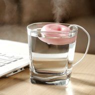 EasGear&reg; Pocket Size Cool Mist Ultrasonic Humidifier Portable Doughnut Shaped Mini Humidifier with USB Cable,... N2