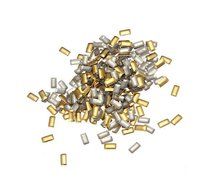 300x 3d Metal Alloy Gold Silver Heart Star Nail Art Tips Design Decorations DIY (rectangle)