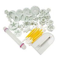 HomeyHouse&reg; 14 Sets (46pcs) Flower Fondant Cake Sugarcraft Decorating Kit Cookie Mould Icing Plunger Cutter Cake...