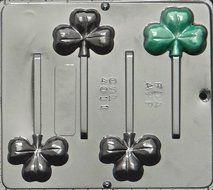 Shamrock Lollipop Chocolate Candy Mold Saint Patricks Day 4011