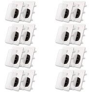 Acoustic Audio IW191 In Wall Speaker 8 Pair Pack 2 Way Home Theater 3200W IW191-8PR