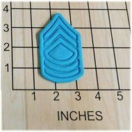 US Army Master Sergeant Military Stripes Cookie Cutter and Stamp #1047