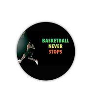 Generic Cup Mat New Print Basketball Never Stops Mdf Material