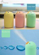 1pcs Cute Little Bird Mini Portable USB Charging Ultrasonic Air Humidifier Mist Maker Pink Yellow Blue N8