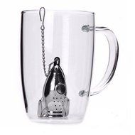 1Pcs Tea Infuser Rocket Tea Infuser Diffuser Loose Leaf Strainer Stainless Steel Spice Filter Tea Tool
