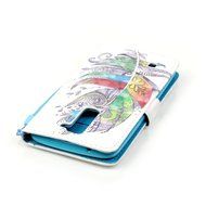 LG K7 Case,LG Tribute 5 Case,Yaheeda [3D Colored Drawing] [Flip Fit] Premium PU Leather Card-Slots Cash-Slots... N44