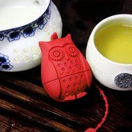 Owl Design Silicone Creative Tea Bag Reusable Tea Infuser Strainer Set Unique Cute Tea Set of 6PCS with Varying...