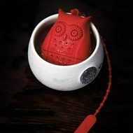 Owl Design Silicone Creative Tea Bag Reusable Tea Infuser Strainer Set Unique Cute Tea Set of 6PCS with Varying... N2