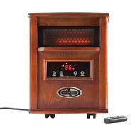Snow Joe SJQH1500-DO 1500-Watt Quartz Portable Infrared Space Heater with Stainless Steel Diffuser &amp; Remote Control N4