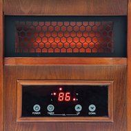 Snow Joe SJQH1500-DO 1500-Watt Quartz Portable Infrared Space Heater with Stainless Steel Diffuser &amp; Remote Control N5